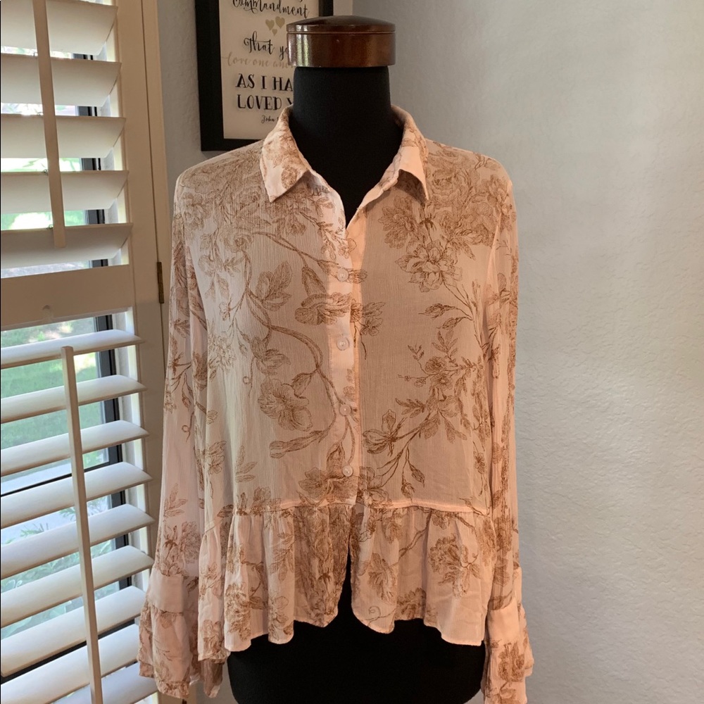 LAUREN CONRAD Boho Blouse